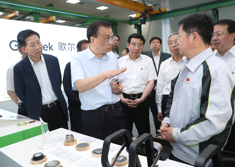 李克強山東考察，歌爾集團空調(diào)節(jié)能項目被贊許